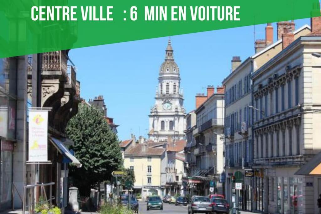 Spacieux - Proche-Gare - Parking Bourg-en-Bresse Ngoại thất bức ảnh